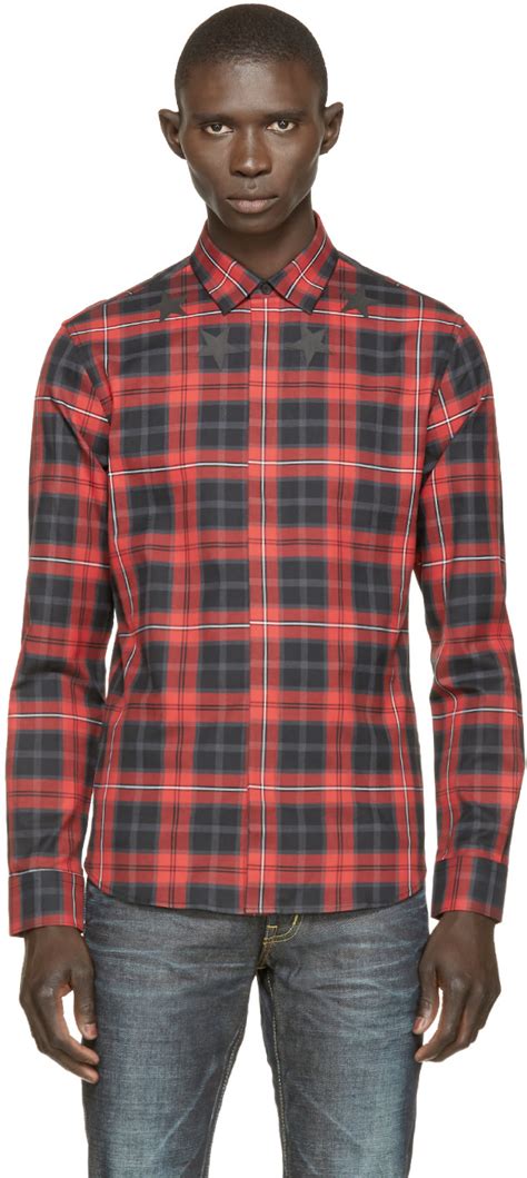 givenchy plaid shirt